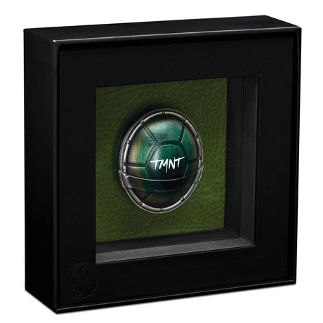 Tuvalu 2025 $2 Teenage Mutant Ninja Turtles - Domed Shell 1.5oz .9999 Silver Antiqued Coloured Coin PERTH MINT