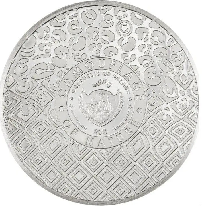 Palau 2024 $20 Leopard Camouflage Of Nature 3oz .9999 Silver Proof Coin