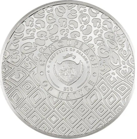 Palau 2024 $20 Leopard Camouflage Of Nature 3oz .9999 Silver Proof Coin