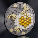 PRE-ORDER Niue 2026 $20 QUEEN BEE Bionic Genesis 5 Oz Silver Coin Angle Showing Reeded rim