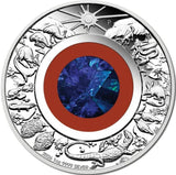 Australia 2026 $1 WONDERS of AUSTRALIA THE OUTBACK 1oz Silver Proof Opal Coin Reverse