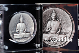 Chad 2025 2000 Francs CFA The Buddha - Creator of Buddhism 2oz .999 Silver Bi-Metal Antiqued
