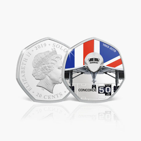 Solomon Islands 2019 20 Cents CONCORDE 50th ANNIVERSARY 8-Coin Collection