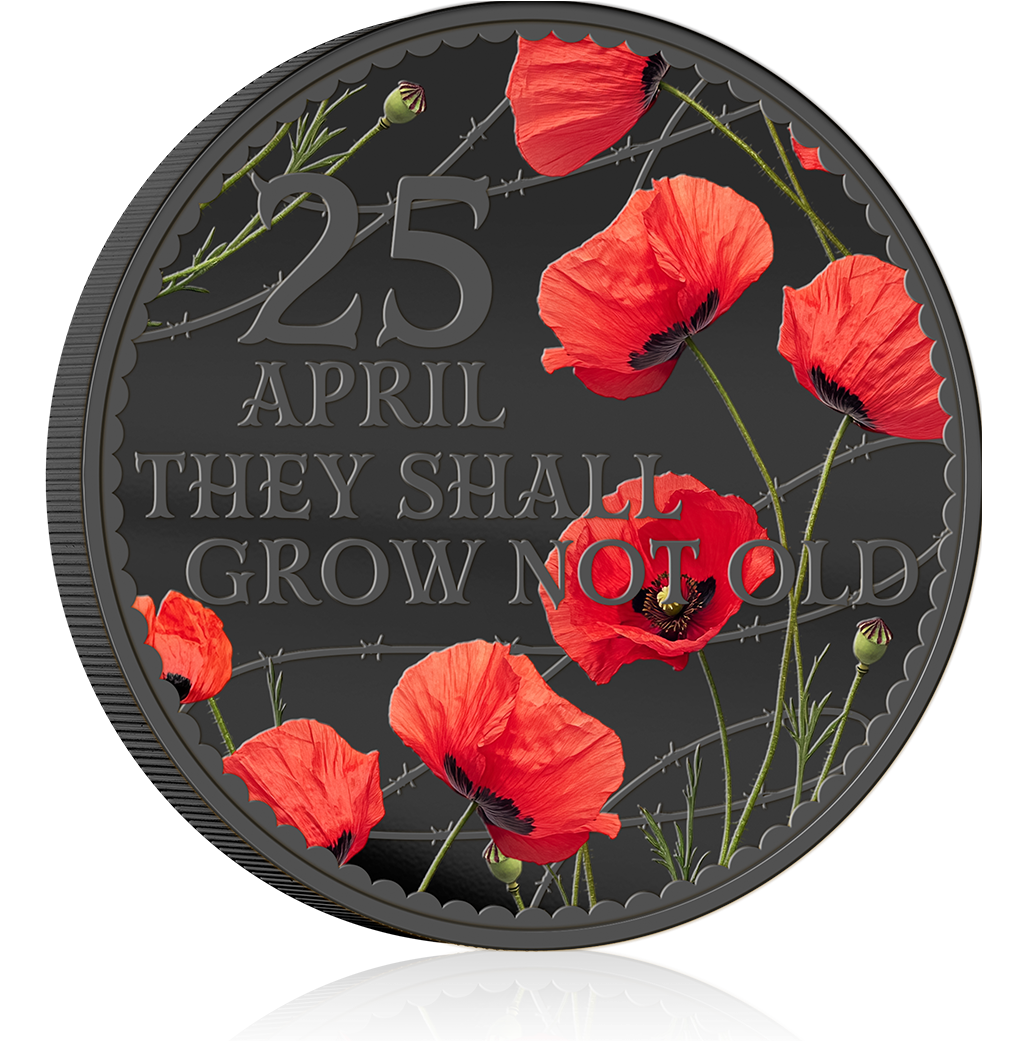 Solomon Islands 2026 50 Cents They Shall Grow Not Old Limited Edition Red Poppy Reverse