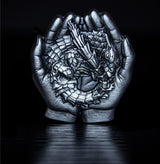 KOMSCO South Korea 2024 Armadillo Girdled Lizard 1 oz .999 Silver Antiqued UHR Stacker Vertical