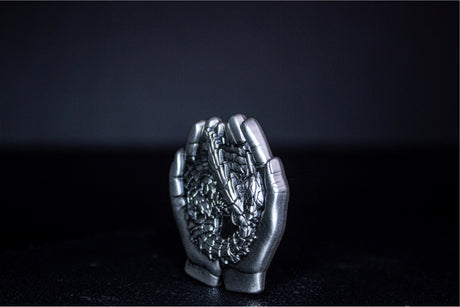 KOMSCO South Korea 2024 Armadillo Girdled Lizard 1 oz .999 Silver Antiqued UHR Stacker Styled