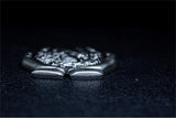 KOMSCO South Korea 2024 Armadillo Girdled Lizard 1 oz .999 Silver Antiqued UHR Stacker Side view