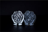 KOMSCO South Korea 2024 Armadillo Girdled Lizard 1 oz .999 Silver Antiqued UHR Stacker Convexand Concave