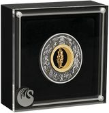 Australia 2024 Christmas Nutcracker silver coin in its clear-lidded Perth Mint display case