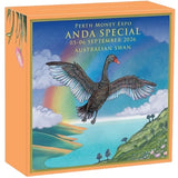 Outer box: Illustrated Australian Swan packaging for the Perth Money Expo ANDA Special, dated 5–6 September 2026.