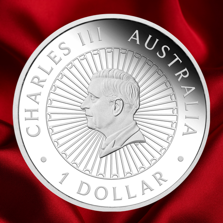 Australia 2026 $1 Lunar Year of the Horse Opal 1oz Silver Proof