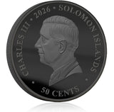 Solomon Islands 2026 50 Cents They Shall Grow Not Old Limited Edition Red Poppy Obverse