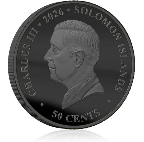Solomon Islands 2026 50 Cents They Shall Grow Not Old Limited Edition Red Poppy Obverse