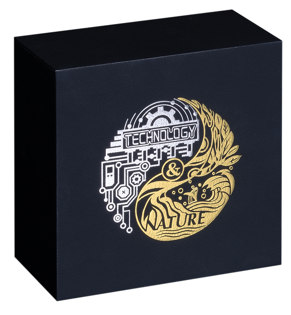 Samoa 2025 $5 NATURE AND TECHNOLOGY 2 Oz .999 Antiqued Silver Filigree Spherical Coin
