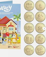Australia 2024 $1 BLUEY 10-Coin Tube and Folder Set