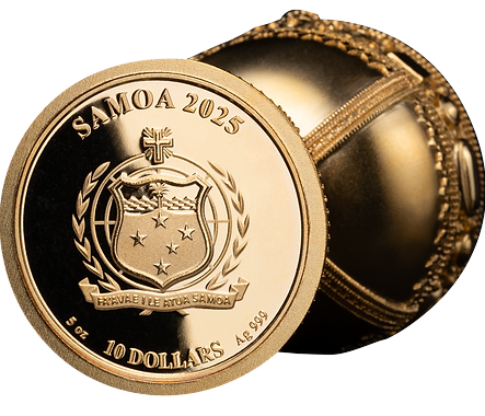Samoa 2025 $10 THE HOLY GRAIL 3D 5 Oz .999 Silver Proof-Like Coin