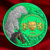 PRE-ORDER Carpathian Mint 2026 5 Thalers Four Horsemen of the Apocalypse Black Horse – Space Green 1 oz .999 Silver Coin