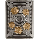 Chad 2025 10000 Francs THE FIVE FAMILIES: Genovese Crime Family 2 oz Pure Silver Numbered Coin Royal Flush Theme 500 Made