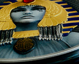 Niue 2025 $5 CLEOPATRA 2 Oz .999 Selectively Gold Plated Antique Silver Coin