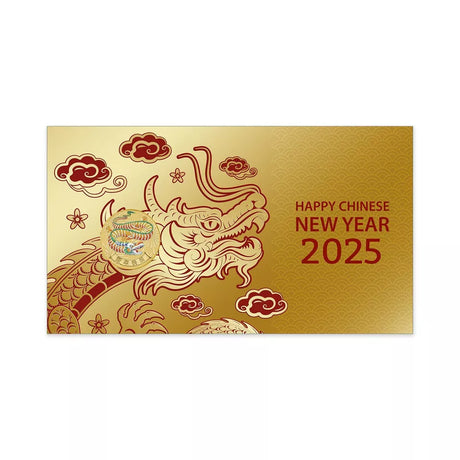 Tuvalua 2025 $1 HAPPY CHINESE NEW YEAR  Stamp and Coin Cover PNC PERTH MINT