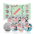 Monopoly collectible coins with game board design