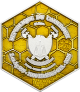 Obverse of Cameroon 2025 2000 Francs CFA ThE BEE - 2 oz .999 High Relief Silver Coin 199 Minted showing Cameroon Coat of Arms