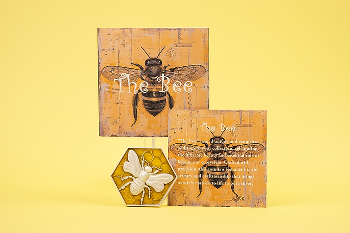 Cameroon 2025 2000 Francs CFA ThE BEE - 2 oz .999 High Relief Silver Coin 199 Minted