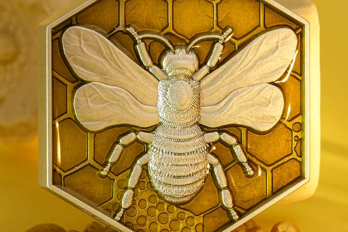 Cameroon 2025 2000 Francs CFA ThE BEE - 2 oz .999 High Relief Silver Coin 199 Minted