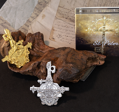 Cameroon 2025 2000 Francs CRUCIFIXION of ST. PETER - 12 Apostles Series 2oz Antiqued Silver Mintage:199