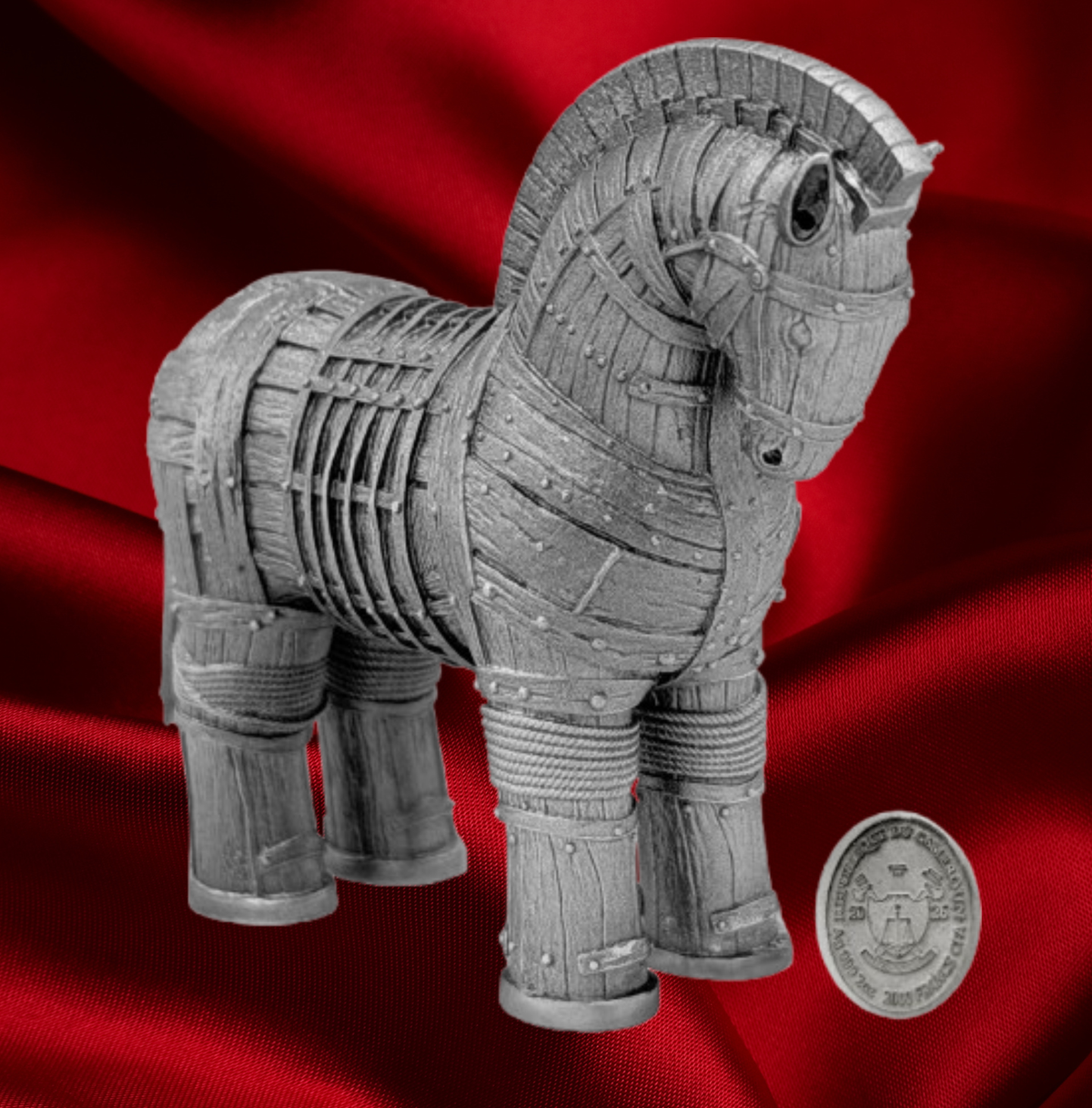Cameroon 2026 2000 CFA Trojan Horse Shadows of Myths 2oz Silver