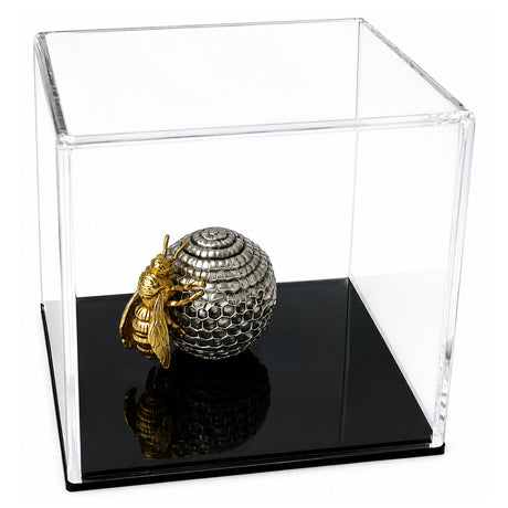 Cameroon 2026 2000 Francs CFA Bee -  Rulers of the Nest 2 oz Silver Coin in Perspex Display Case with Black Base