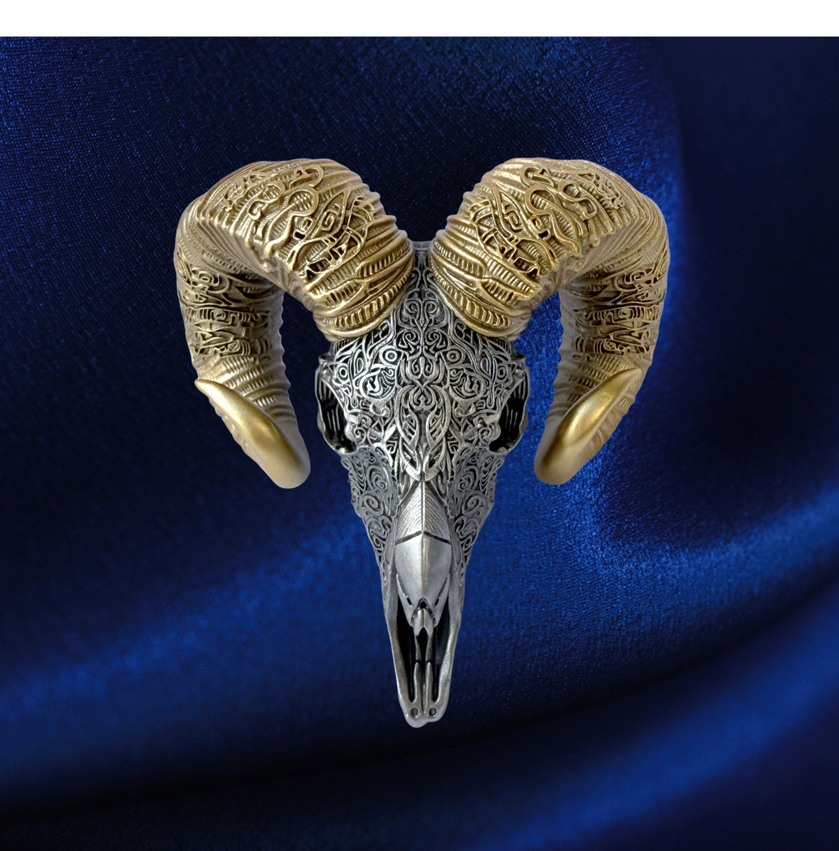 Cameroon 2026 Carved Skull THE SOVEREIGN 2 oz .999 Silver Gilded Coin