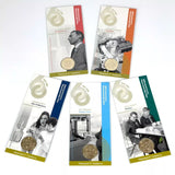 Australia 2025 $1 Royal Australia Mint 60th Anniversary' 'C' Mintmark Coin Set 5 x $1 Coins