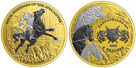 The Obverse and Reverse of Carpathians 2026 5 Thalers Black Horse Ennobling Bullion 1 oz Silver Coin