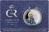 Barbados 2023 $1/4 King Charles III Coronation  Silver-plated Prooflike Coin