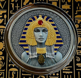 Niue 2025 $5 CLEOPATRA 2 Oz .999 Selectively Gold Plated Antique Silver Coin