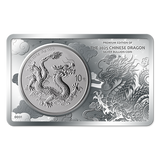 People's Republic of China PRC 2025 - / 10 Yuan THE CHINESE BULLION DRAGON COIN IN BAR 2 + 1oz Silver 2025 Made