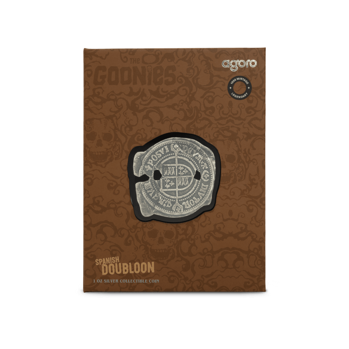 Niue 2025 $2 The Goonies Spanish Doubloon 1 oz .999 Silver Antiqued ^HUGE 51.5mm*
