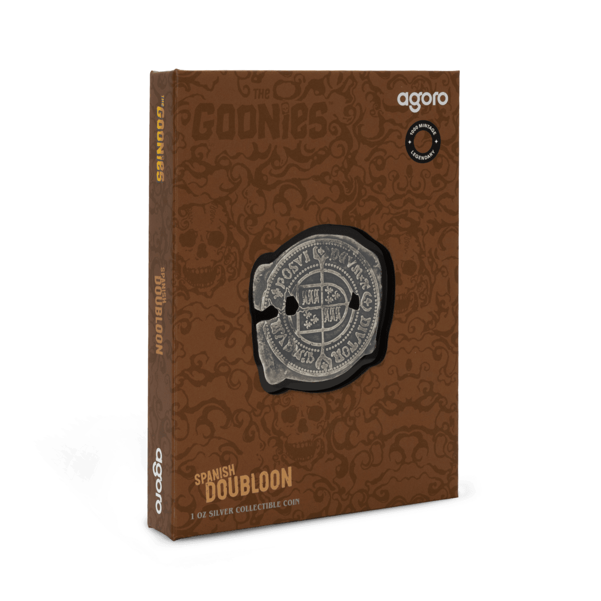 Niue 2025 $2 The Goonies Spanish Doubloon 1 oz .999 Silver Antiqued ^HUGE 51.5mm*