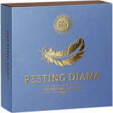 Cameroon 2025 2000F RESTING DIANA Celestial Beauty 2 oz Antiqued Silver Coin