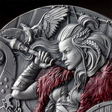 Cameroon 2024 2000 Francs CFA FREYDIS EIRIKSDOTTIR - The Way to Valhalla - 2 oz .999 Silver Coin