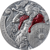 Cameroon 2024 2000 Francs CFA FREYDIS EIRIKSDOTTIR - The Way to Valhalla - 2 oz .999 Silver Coin
