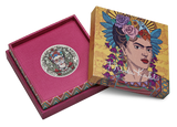 Tuvalu 2024 $2 Frida Kahlo - 2oz Silver Antiqued Coloured Coin