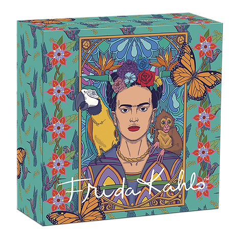 Tuvalu 2024 $2 Frida Kahlo - 2oz Silver Antiqued Coloured Coin