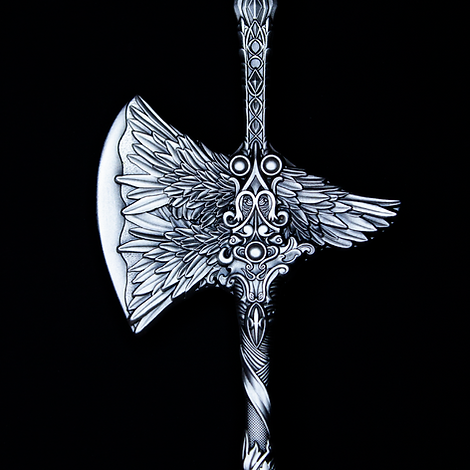 KOMSCO South Korea 2024 The Halberd of the St. Raphael 2.5 oz .999 Antique Silver Ag Stacker