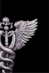 KOMSCO South Korea 2025 DIVINE WEAPONS Winged Staff 2.5 oz .999 Antiqued Silver Stacker