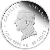 Australia 2025 50 Cents Year of the Snake 1/2oz Silver Proof Coin Perth Mint