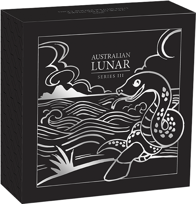 Australia 2025 50 Cents Year of the Snake 1/2oz Silver Proof Coin Perth Mint