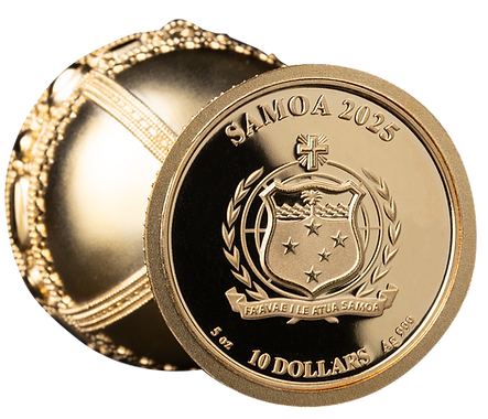 Samoa 2025 $10 THE HOLY GRAIL 3D 5 Oz .999 Silver Proof-Like Coin