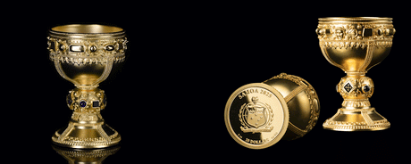 Samoa 2025 $10 THE HOLY GRAIL 3D 5 Oz .999 Silver Proof-Like Coin